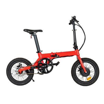 中国 wholesale Ebike hidden seat tube removeable Lithium Battery Electric Bicycle small mini folding electric bicycle for adult 販売のため