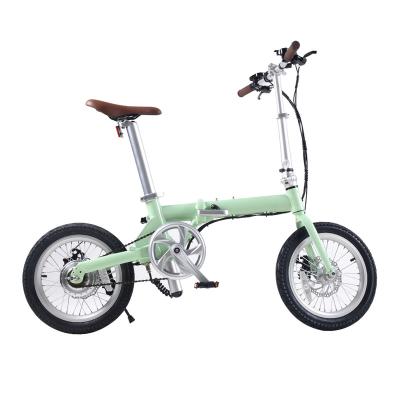 China Electric Bike 36V 250W 16inch Ebike Lithium Battery Electric Bicycle small mini folding electric bicycle for adult for sale