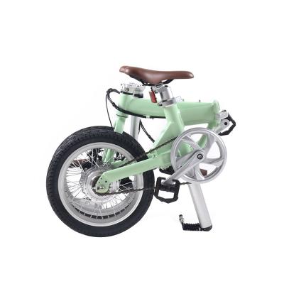 China Hot sale mini Electric Bike Bicycle Electric portable Folding Ebike hidden seat tube Battery high Power electric bicycle for sale