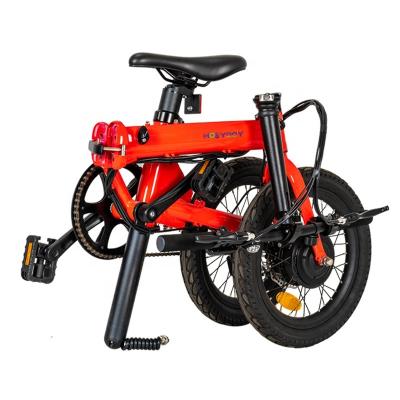 China two aluminum alloy wheel lightweight 16 inch electric bike with lights folding bicycle with competitive price for sale