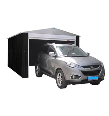 China Metal 14ft x 19ft Large Metal Car Garage With Roller Door for sale