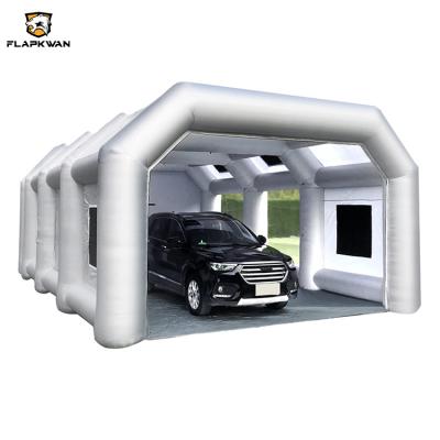 China Portable Spray Booth With Filter Cottons 33X16.5X11.5Ft Multiple Inflatable Paint Booth Car Painting 33(L)X16.5(W)X11.5(H)ft for sale