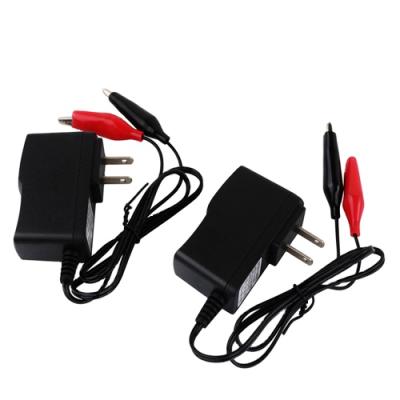 China 6V 1000mA 7.2V 1A Electric Vehicle Lead Acid Battery Charger for 6V 4Ah 4.5Ah Toy Car Auto Motorcycles Electric Baby Carrier for sale