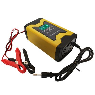 China Electric Vehicle Repair 12V Volt 6A 8A Smart Adjustable Lead Acid Fast Battery Charger For Bike Motorcycle SUV Car for sale