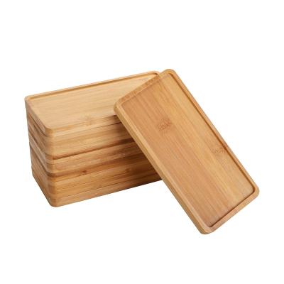 China Sustainable Serving Tray Bamboo Serving Tray Cheap Tray Serving Platters Bamboo Serving Tray Breakfast Dinner With Handles for sale