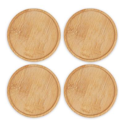 China Sustainable Bamboo Coasters for Drinks - Natural Acacia Wood Drink Coaster Set for Drinking Glasses, Table Protection for Any Type of Table for sale