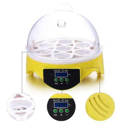 중국 Mini Fully Automatic 7 Egg Incubator Poultry Incubator Digital Temperature Control Egg Incubator Hatcher 판매용