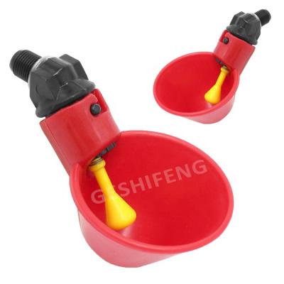 Chine Plastic Chicken Nipple Drinker Poultry Farm Equipment Chicken Water Lubricating Nipple Cup Drip Drinker Chicken Nipple Drinker à vendre