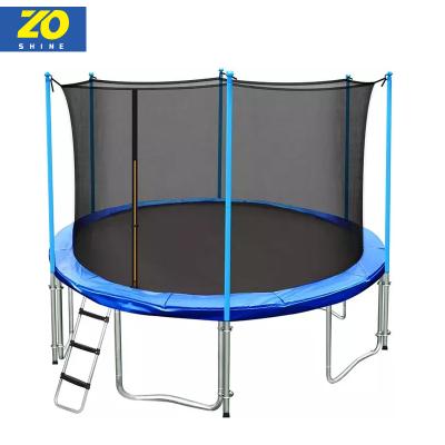 China With Protective Net Zoshine Basketball Trampoline Fitness Exercise For Adults Jumping Children Big Trampoline For Fun for sale