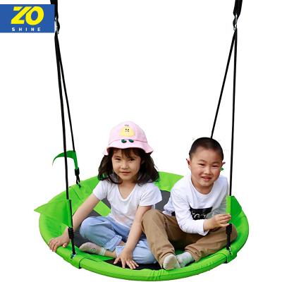 China Modern Zoshine Saucer Tree Swing For Adults Kids Large 40 Inch Rope Swing With Kids Swing Platform for sale