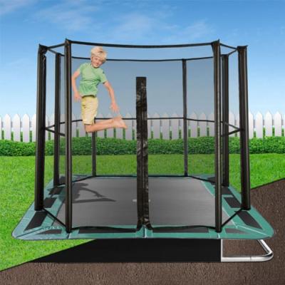 China With Zoshine Protective Net Cheap Professional Outdoor High Quality Big Inground Trampoline With Net For Kids for sale