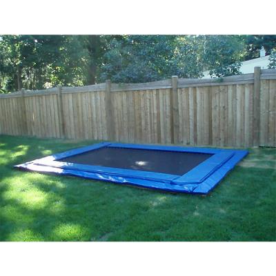 China With Zoshine Inground Rectangle Protective Net Outdoor Trampoline And High Rebound Mat Trampoline For Kids Backyard for sale