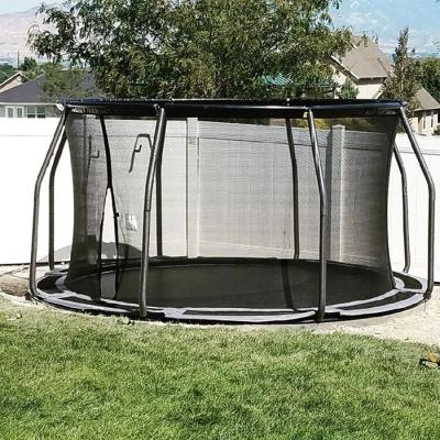 China With Zoshine Protective Net Wholesale Round Trampoline Inground Adult Jumping Sport In Ground Trampoline For Outdoor for sale