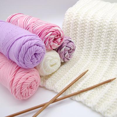 China RongMeiXuan 8ply 100g cotton antistatic acrylic blended milk cotton yarn for sale