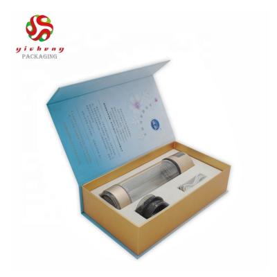 China Recycled Materials Closing Water Glass Gift Box Paper Cup Custom Magnetic Cup Box Shipping Cartons for sale