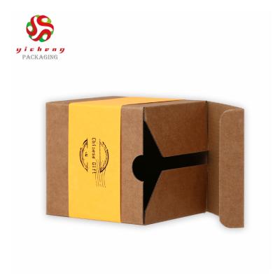 China Recycled Materials Wholesale China Factory Cheap Brown Kraft Paper Gift Box For Paper Packaging for sale