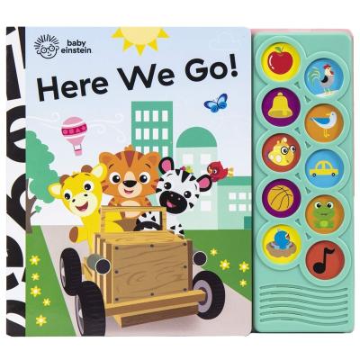 China paper & Cardboard 10 Buttons Dinosaur Sound Alphabet Music Talking Kids Book With Button for sale