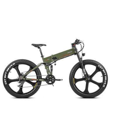 China YANSAN aluminum alloy carbon fiber foldable fat wheel electric bike folding fat tire electric bike for sale