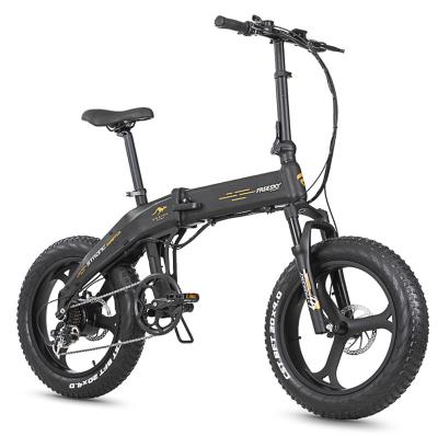 China Aluminum Alloy New F-2400E Folding Electric Bicycle 48V 350W Fat Tire Portable Variable Speed ​​University Electric Bike for sale