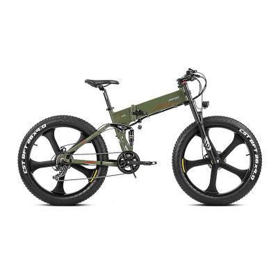 China 2021 Hot Sale 48V 1000W 48V 4.0 Fat Tire Folding Electric Bike Ebike For Adults With Lithium Battery for sale