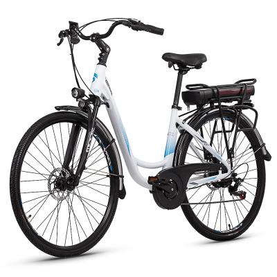 China Aluminum Alloy Yansan City Bike 250W Lady City Bike 700C e Bike Aluminum Alloy With 7SP for sale