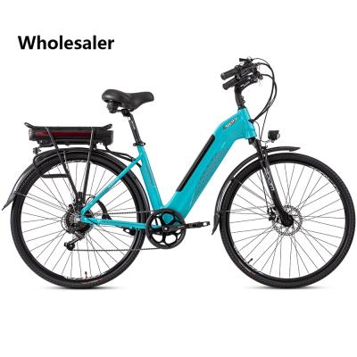 China Wholesale 700C aluminum alloy city bike 250W lady ebike women city electric bike with 7SP for sale