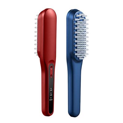 China Portable red smart massage silcone electric comb for sale