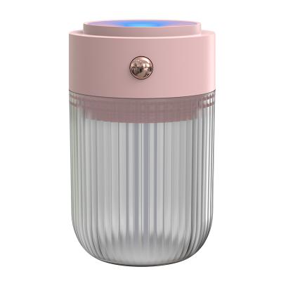 China Moisturizer Beauty Face Skin Rotation LED Light Light Air Face Air Steamer Air Humidifier Electric Nano Mist Spray for sale