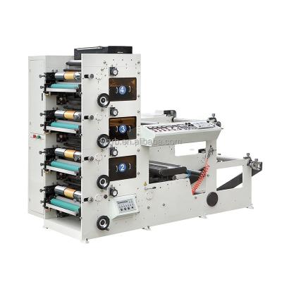 China food & Beverage Factory RY-600 High Speed ​​Automatic Four Color Paper Cup Flexo Printing Machine Price for sale