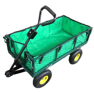 China Steel Meshed Garden Cart with Canvas Bag TC1804A-N for sale