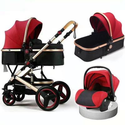 China CE Certificate Reversible Foldable Baby Carriage / High Landscape Baby Stroller Toys for sale