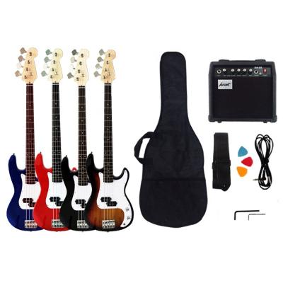 China Environmental Hot Sale Wholesale Krait Materials OEM Electric Bass Set Bass With Amplifier Bass High Quality Cheap Learning Factory Outlet for sale