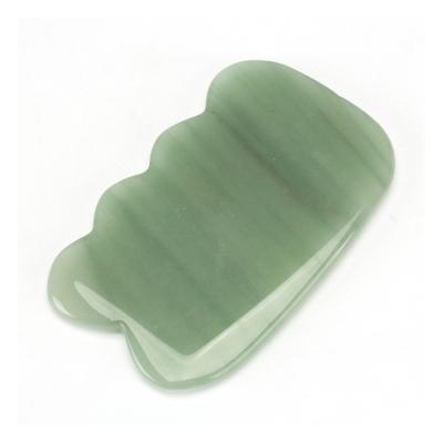 China Guasha Facial Stone Face Stone Tool Body Ripple Jade Gua Sha Roller Massager Set Scraping Tool for sale