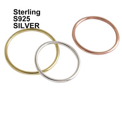 China S925 sterling silver thin soft line FASHIONABLE simple ring students pure silver ring for sale