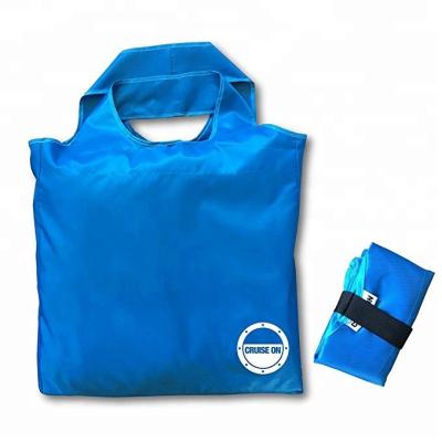 China Eco-friendly Polyester Bag Heat Transfer Printing T-shirt Bag Tote Folding Shopping Bag for sale