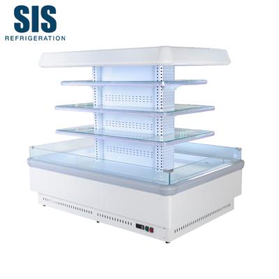 China Semi-Multideck Commercial Island Single-temperature Supermarket Refrigeration Equipment Open Size 1450mm Series - Plug-in/Remote Type for sale