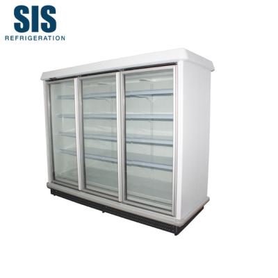 China Tempered Glass Door Supermarket Commercial Refrigeration Equipment Electrically Insulated Glass Refrigerator Cabinet Double Size 2050 Series - Remote Type for sale