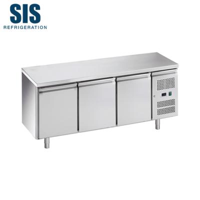 China Chambers with Curved Edges for Commercial Refrigeration Equipment 304 Stainless Steel Bakery Counter Easy Cleaning Depth 800 Series for sale