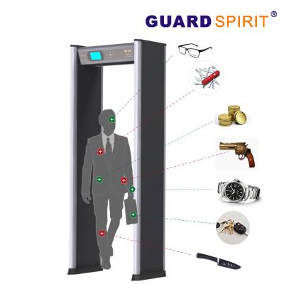 China 24 Zones Self Diagnostic Metal Walk Through Gate With 21 Application Occasions for sale