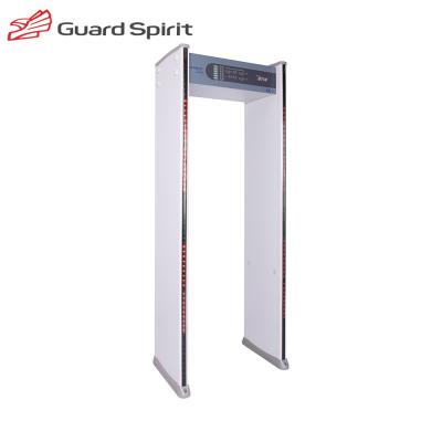 China Advanced Nij0601.02 standard battery backup door frame Metal Detector airport 6zones for sale