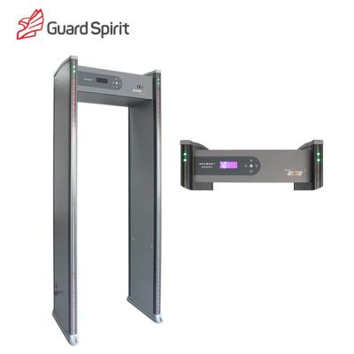 China 33 Zones Walk Through Metal Detector With LCD Screen High Sensitivity Airport Security System for sale