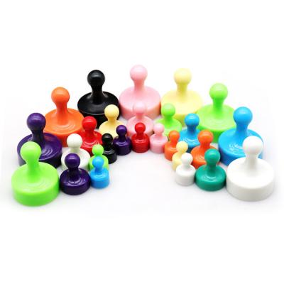 China Desktop Strong Magnetic Colorful Plastic Pushpin Pins Push Pins Simplicity Strong Magnets for sale