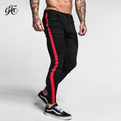 China Fashion Sustainable Machine Washable Slim Fit Tapered Skinny Jeans Best Men's Skinny Black Pants Zipper Jeans for sale