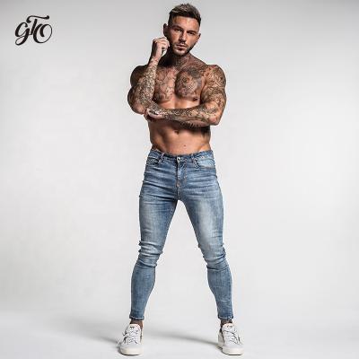 China Wholesale Viable Stylish New Men's Jeans 2019 New Blue Distressed Soft Long Ankle Pants Skinny Jeans For Men for sale