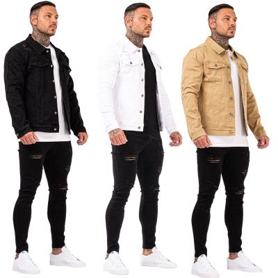 China High street viable men's jackets and coats plus size white jackets cotton jackette for men's cuttom denim jackets men's clothing for sale