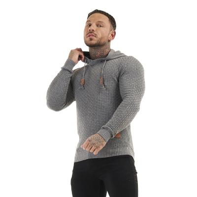 China OEM Anti-Wrinkle Senior Cover Cricket Winter V Neck Hoodie Sweater 100% Wool Cotton Knit Fabric for sale