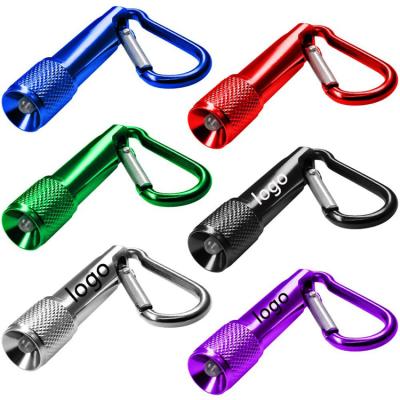 China Outdoor Mini Pocket Tiny Flashlight for Mountaineering Camping with Carabiner Flashlight LED Flashlight for sale