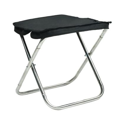 China Foldable Stainless Steel Handbag Folding Stool Outdoor Travel Line Up Small Stainless Steel for sale