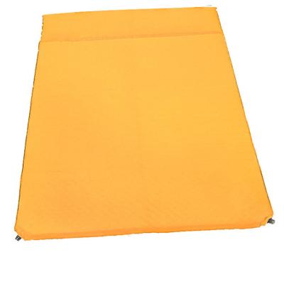 China Automatic Double Peeson Workout Sports Sleep Mat PVC Moisture Proof Air Cushion Inflatable Camping Mattress for sale