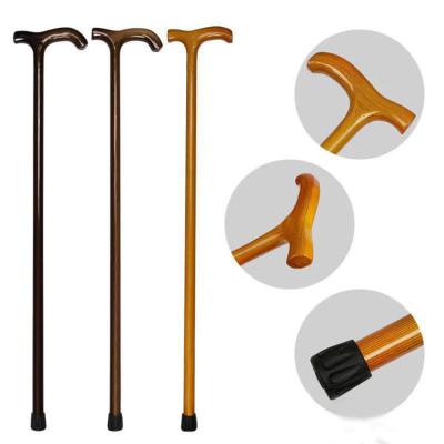 China Foldable Wooden Older Outdoor Trekking Quality Outdoor Durable Wooden Trekking Poles Solid Wood Walking Stick Poles for sale